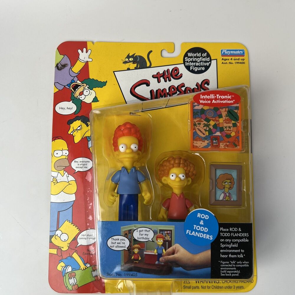 The Simpsons World of Springfield Rod & Todd Flanders Series 9 Intelli-Tronic